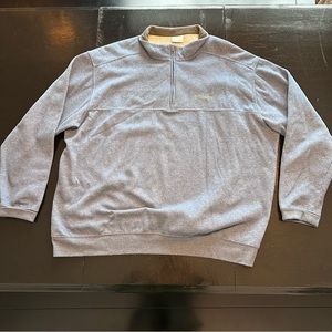 Columbia XXXL 3X Oversized Blue Quarter Zip Sweater Warm